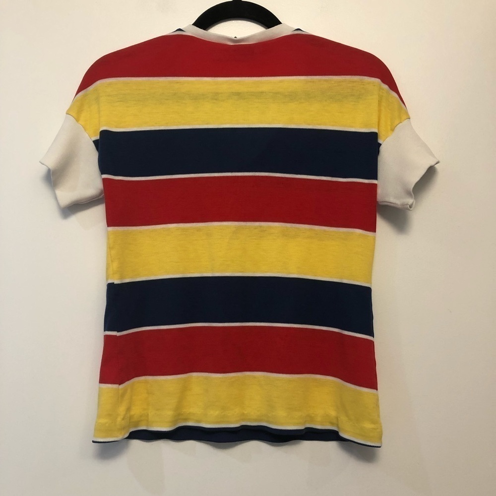 Vintage Catalina Color Block V-Neck Shirt - Picture 4 of 8
